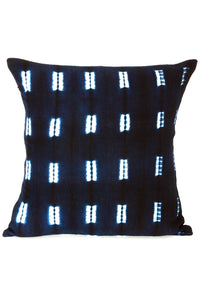 African Indigo Resist Dyed Pillow with Insert Default Title