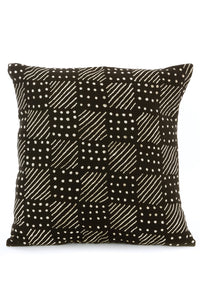 Weaver's Spindle Hand-Dyed African Mudcloth Pillow