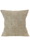 Gray Ségou Squares Mud Cloth Throw Pillow Default Title