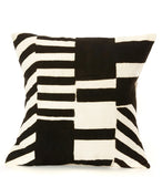 Black & White Geometric Blocks Throw Pillow - Assorted Patterns