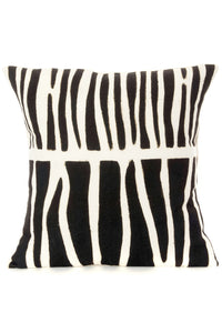 Modern Zebra Stripe Organic Cotton Throw Pillow Default Title