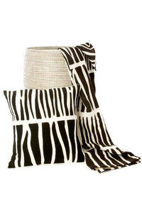 Modern Zebra Stripe Organic Cotton Throw Pillow Default Title