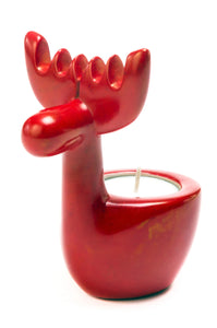 Soapstone Reindeer Tea Light