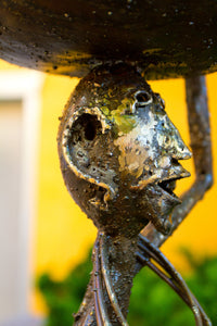 Kenyan Warrior Bowl Recycled Metal Sculptures