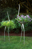 Large Recycled Metal Ostrich Plant Holders 5 Foot Ostrich Plant Holder - Additional shipping charges will be required