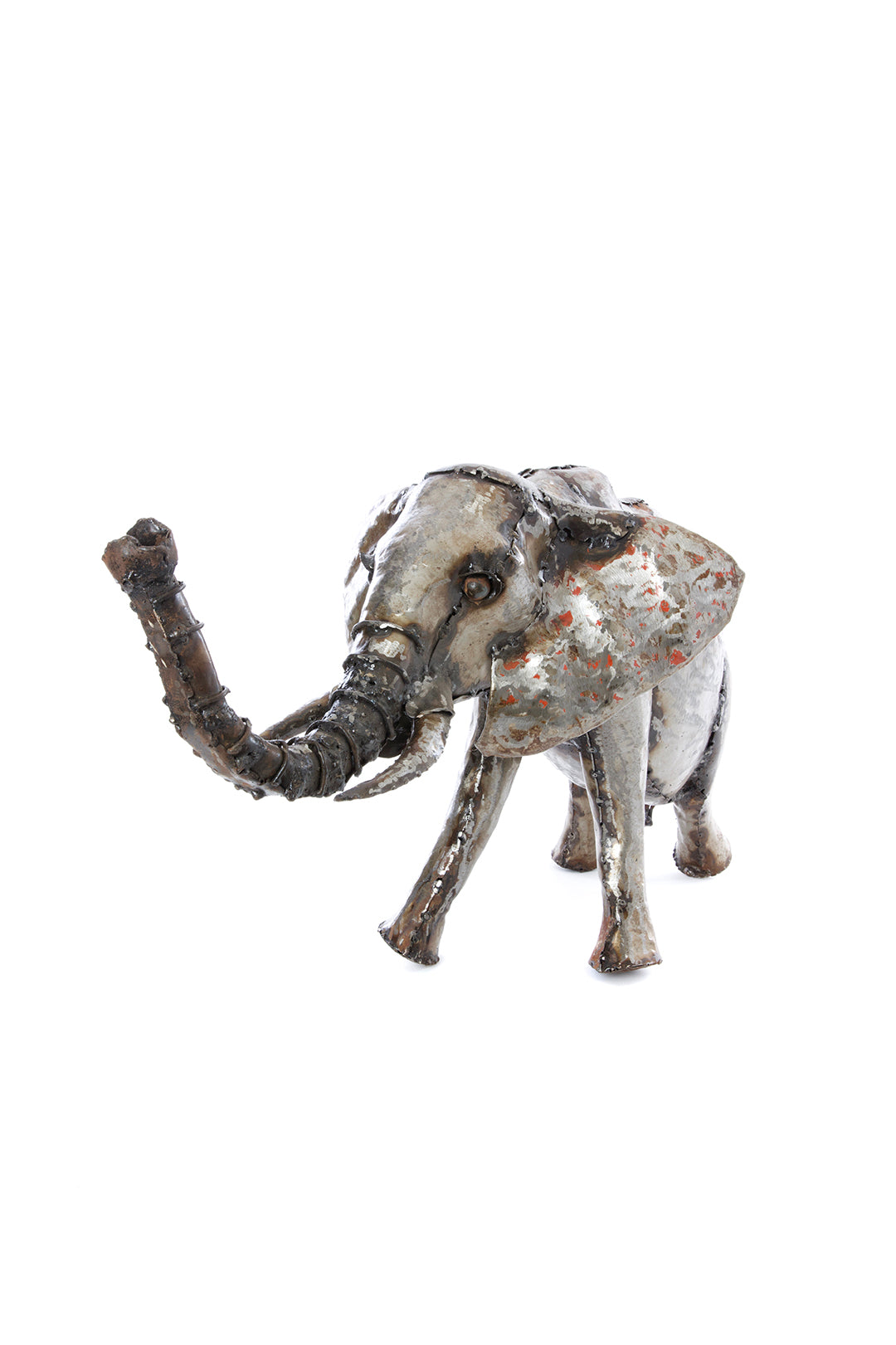 Baby Elephant Oil Drum Sculpture Default Title