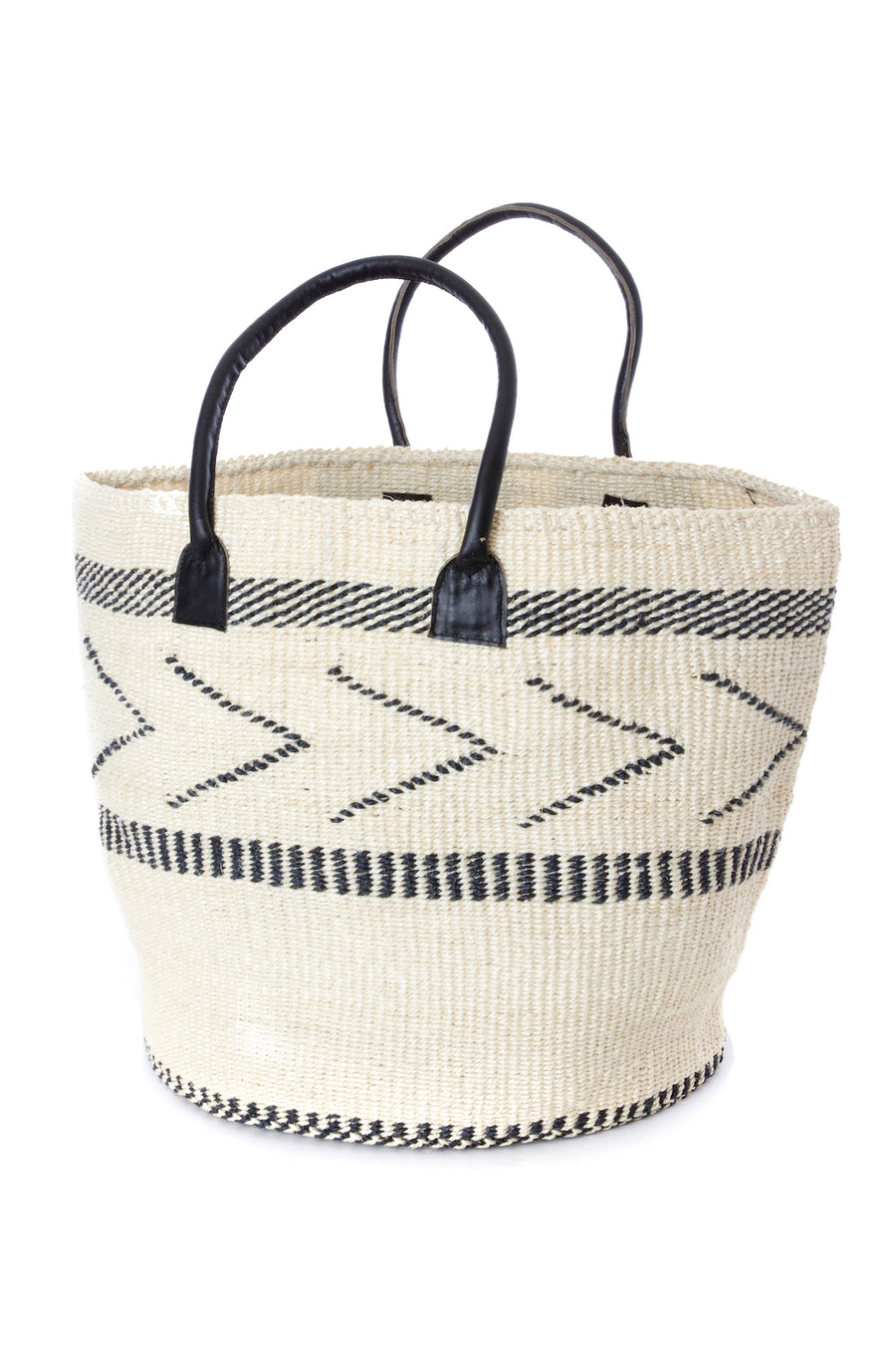 White Sisal Empress Tote