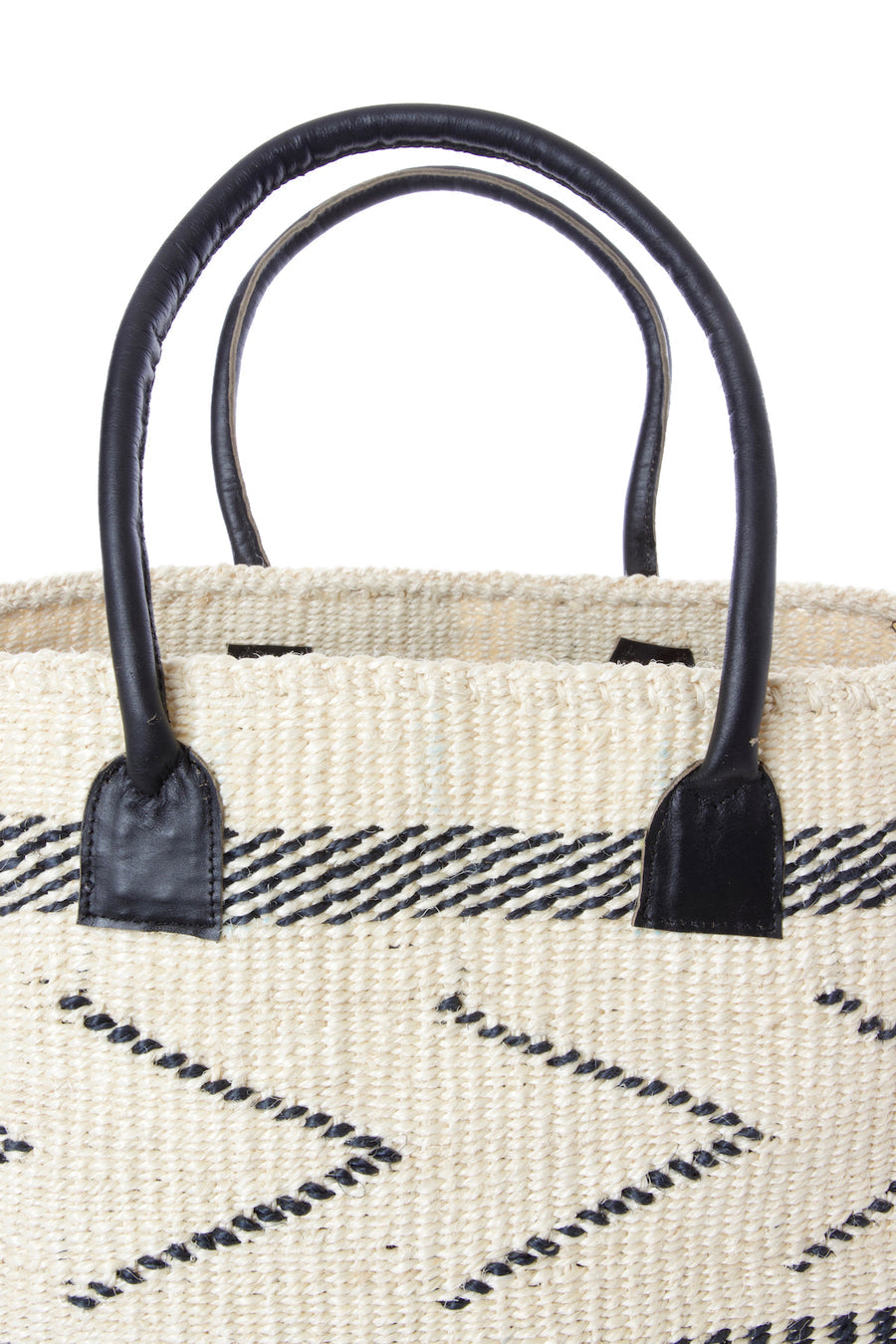 White Sisal Empress Tote