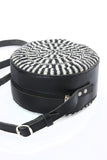 Round Ink Spiral Sisal & Leather Purse Default Title