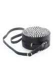 Round Ink Spiral Sisal & Leather Purse Default Title