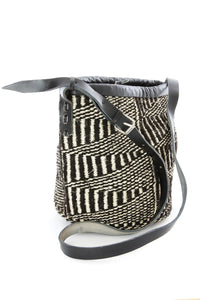 Pen & Ink Patterned Sisal Purse