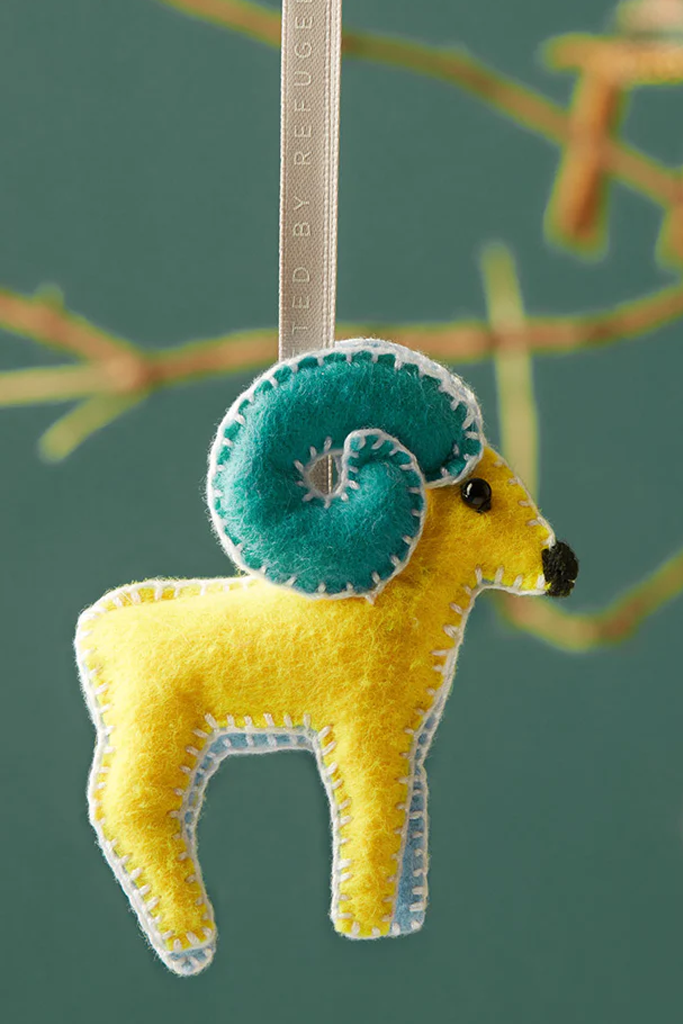 Bold Ram Ornament, Made by Refugees - UN Refugee Agency