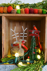 Beaded Krismasi Tree Ornament [Choose from 4 Colors]