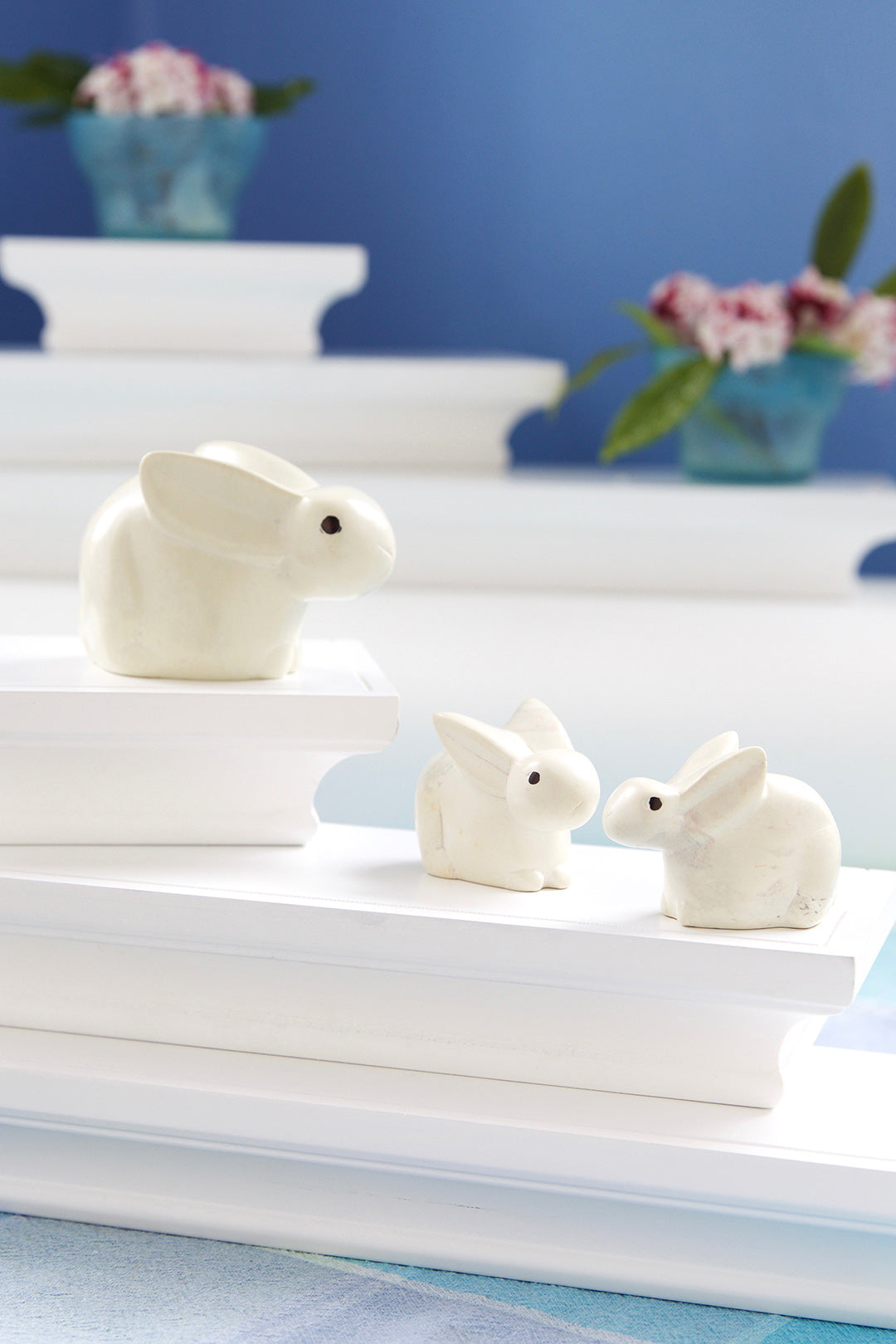 White Soapstone Mama Bunny Rabbit