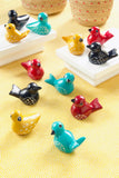 Dozen Miniature Soapstone Birds in Assorted Colors