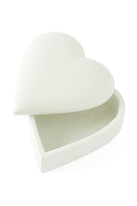 Natural Soapstone Lidded Heart Box