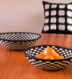 Rwandan Checkered Baskets