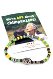 We're Ape About Chimpanzees South African Relate Cause Bracelet