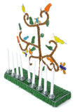 Green African Tree of Life Beaded Hanukkah Menorah