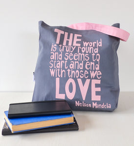 Dove "With Those We Love" Nelson Mandela Tote