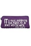 AMELIA HIDING Violet "Music and Dancing" Nelson Mandela Pouch Violet "Music and Dancing" Nelson Mandela Pouch