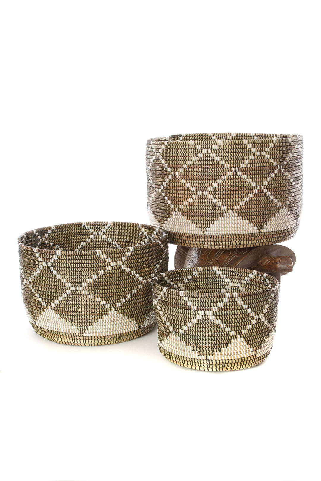 Set of Three Criss Cross Nesting Baskets