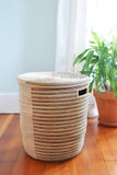 Cream & Nutmeg Flat Lid Hamper Basket