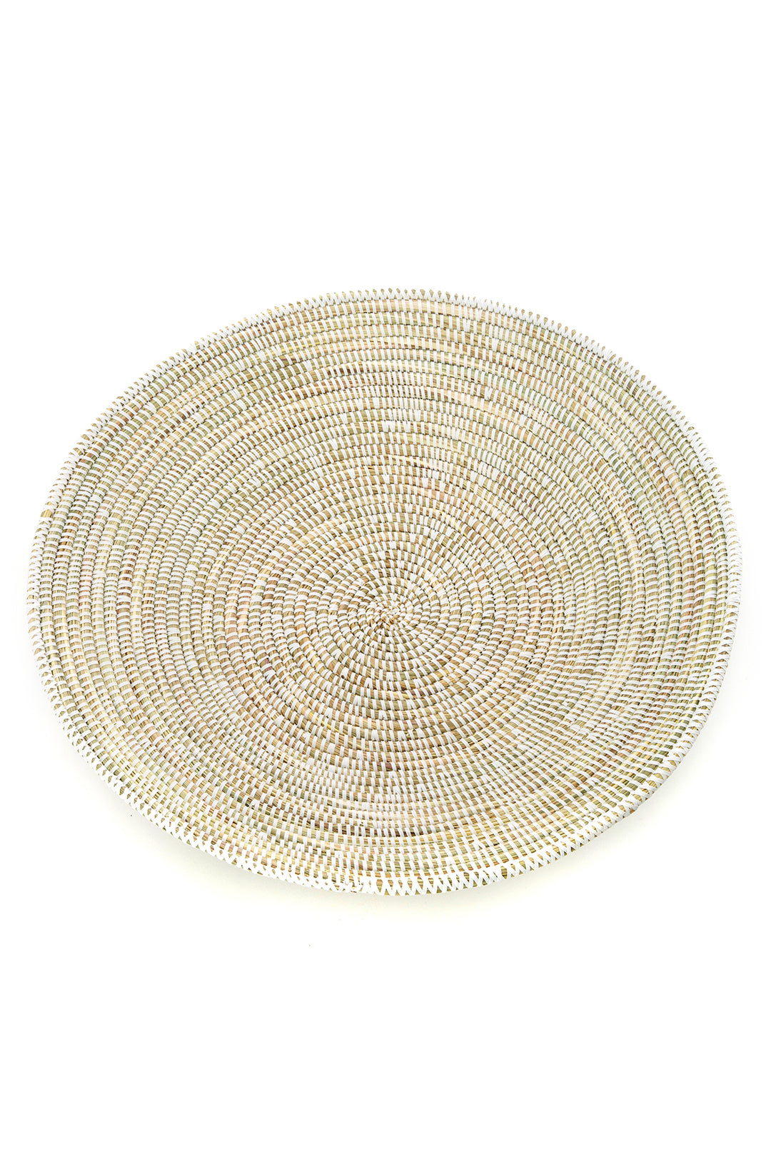 Large White Grain Table Basket from Senegal
