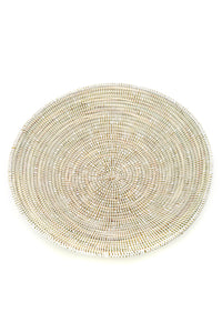Large White Grain Table Basket from Senegal