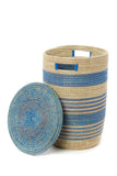 Set of 3 Ebb & Flow Striped Flat Lid Hamper Baskets Default Title