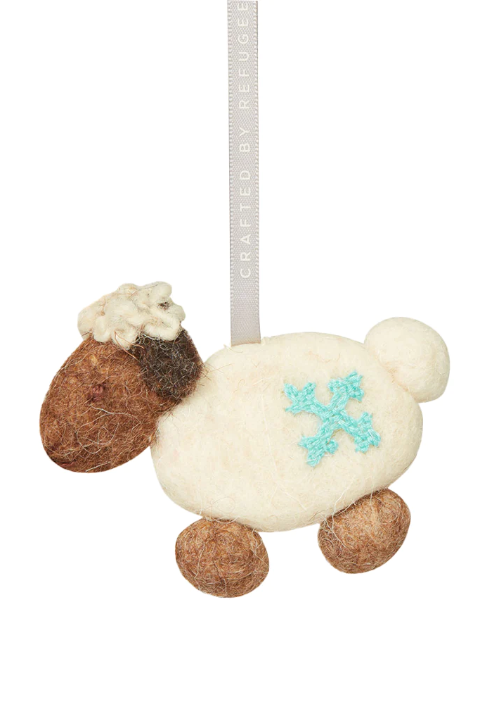 Dreamy Sheep Ornament, Made by Refugees - UN Refugee Agency