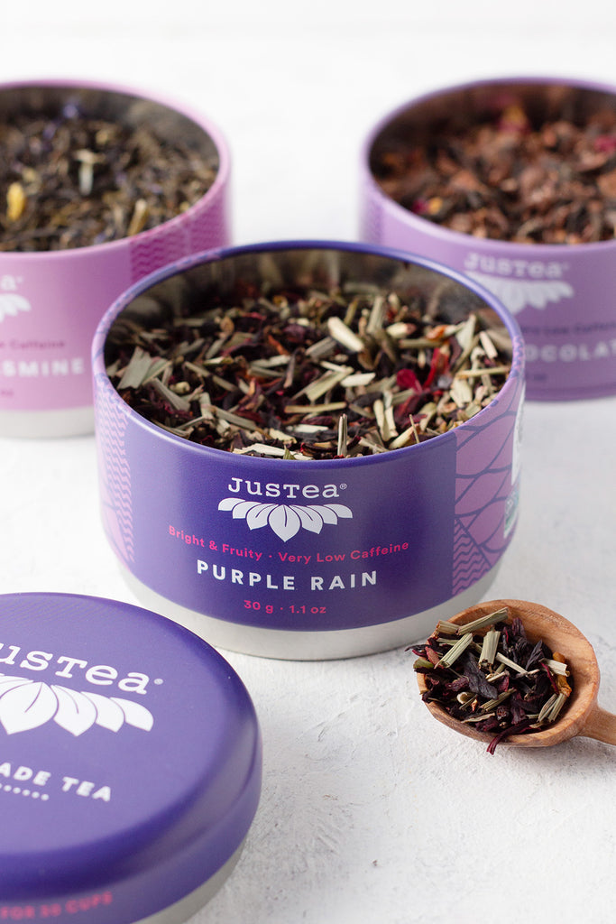 JusTea® Loose Leaf Purple Tea Trio Gift Tin Default Title