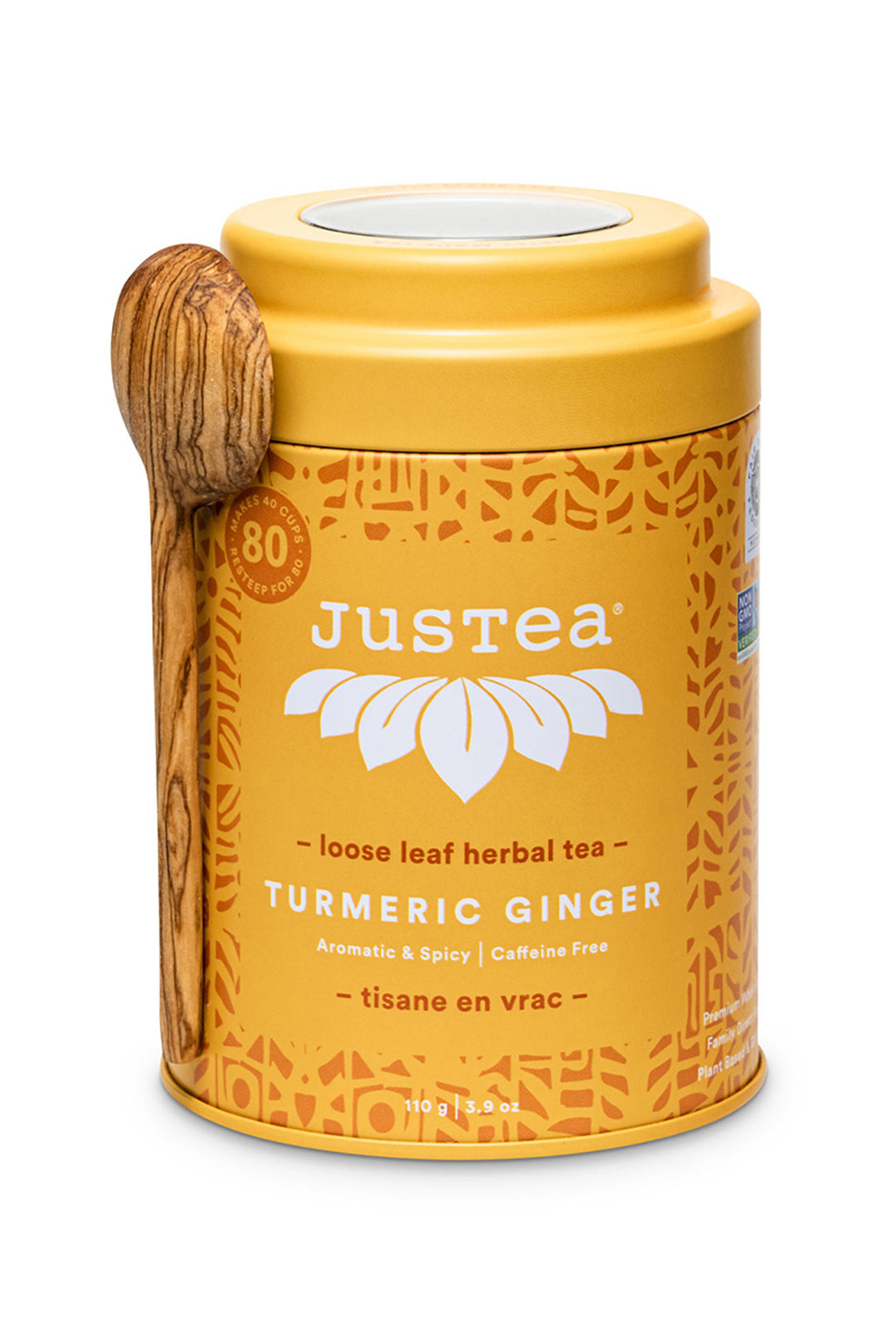 JusTea® Turmeric Ginger Loose Leaf Tea