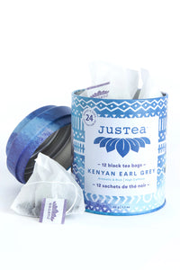 JusTea® Kenyan Earl Grey Tea Bags