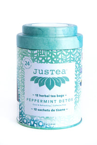 JusTea® Peppermint Detox Tea Bags