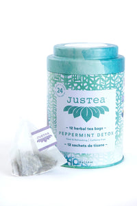 JusTea® Peppermint Detox Tea Bags