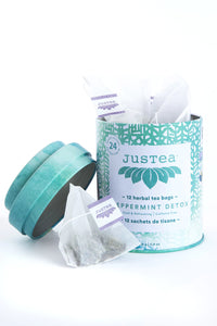 JusTea® Peppermint Detox Tea Bags