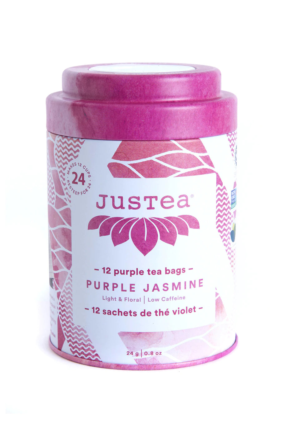 JusTea® Purple Jasmine Tea Bags