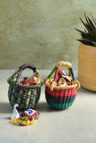 Berry Stripe Teeny Tiny Bolga Baskets