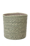 Black & Natural Maila Milulu Reed Basket