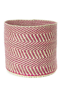 Berry & Natural Maila Milulu Reed Baskets Large Berry & Natural Milulu Basket