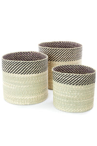 Black & Natural Kupanda Iringa Baskets Small Basket