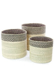 Black & Natural Kupanda Iringa Baskets Small Basket