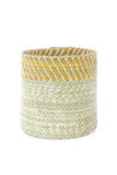 Yellow & Natural Kupanda Iringa Baskets Small Basket