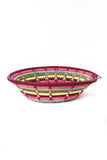 Flower Garden Coiled Raffia Baskets from Uganda Small Flower Garden Coiled Raffia Basket