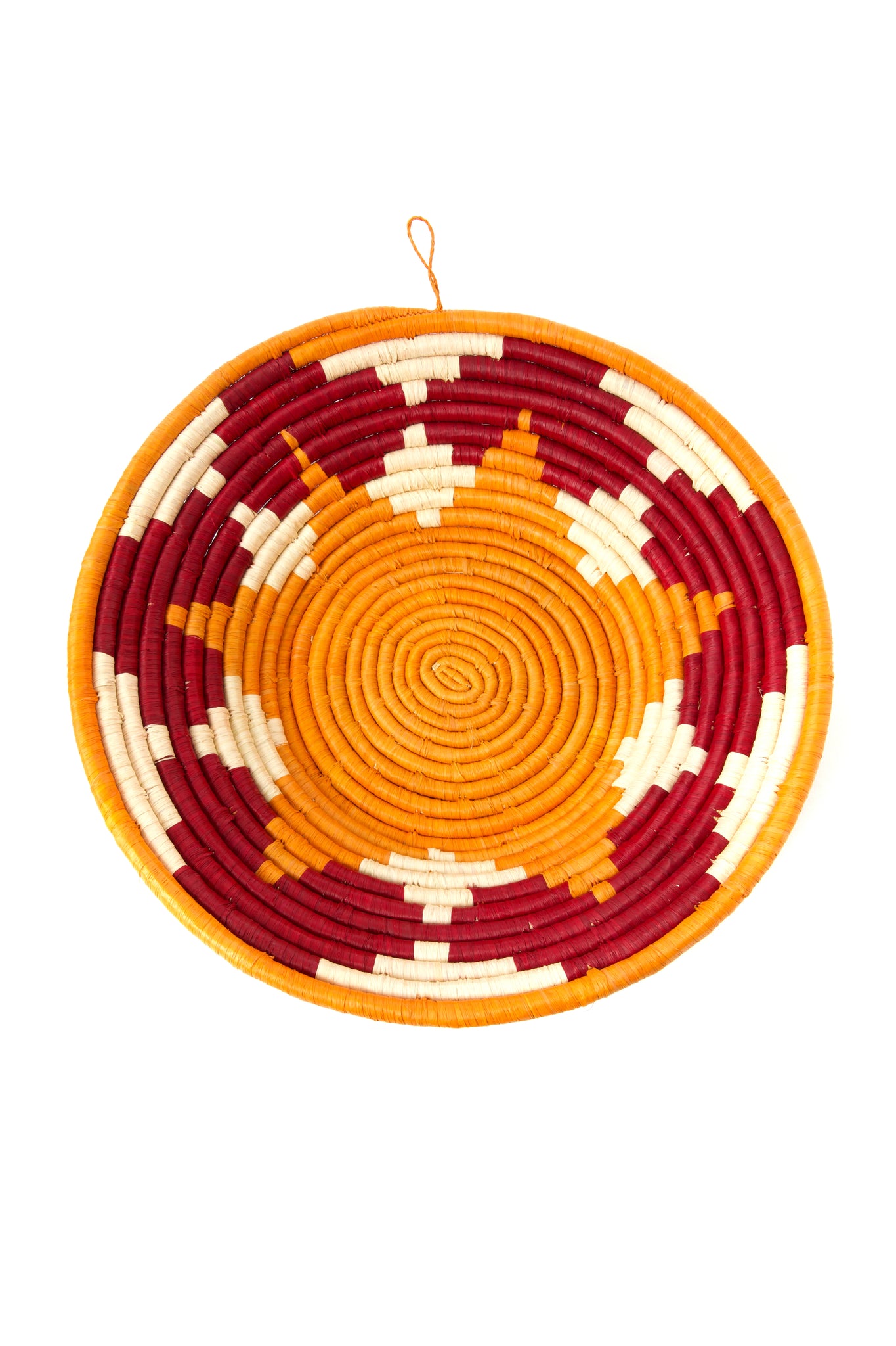 Sweet Potato and Sorghum Coiled Raffia Baskets Medium Sweet Potato and Sorghum Raffia Basket