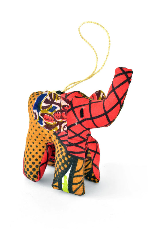 Betty's Kitenge Cloth Elephant Ornament
