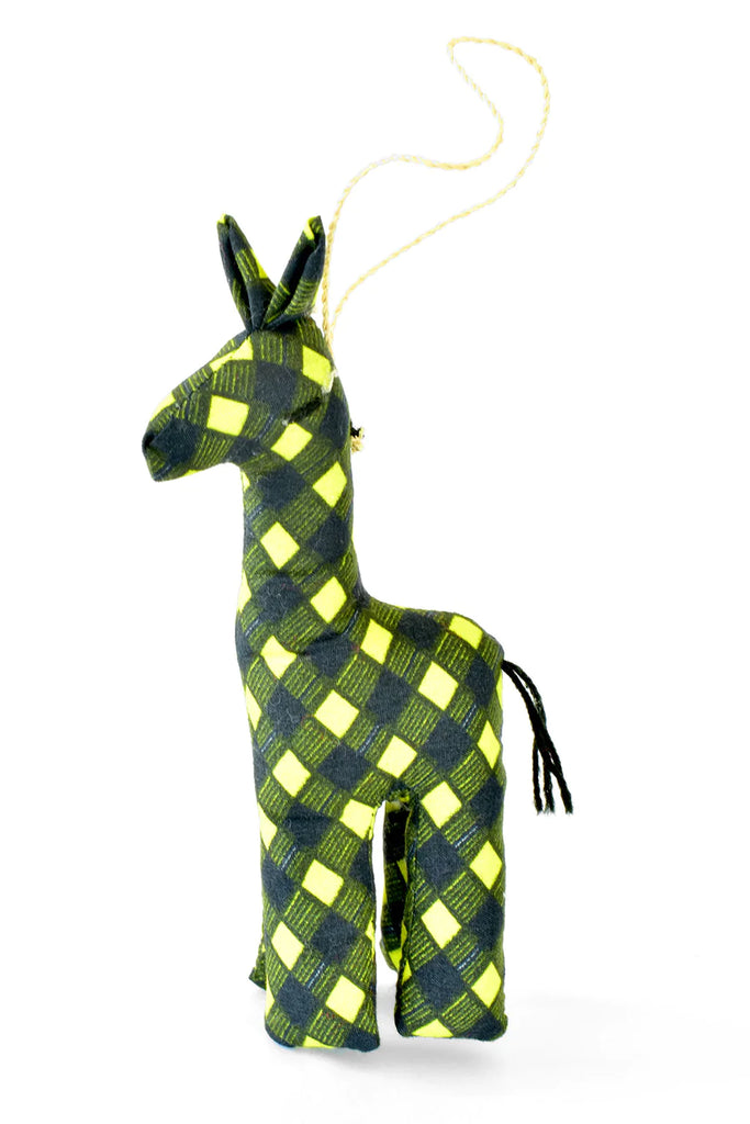 Betty's Kitenge Cloth Giraffe Ornament