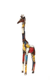 Colorful Giraffe Oil Drum Sculptures Small (3') Giraffe