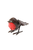 Small Recycled Metal Robin Sculpture